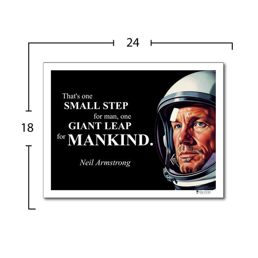 Neil Armstrong Inspirational Quote Wall Art