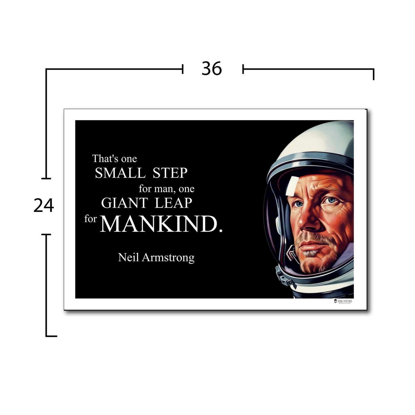 Neil Armstrong Inspirational Quote Wall Art