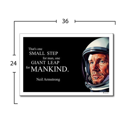 Neil Armstrong Inspirational Quote Wall Art
