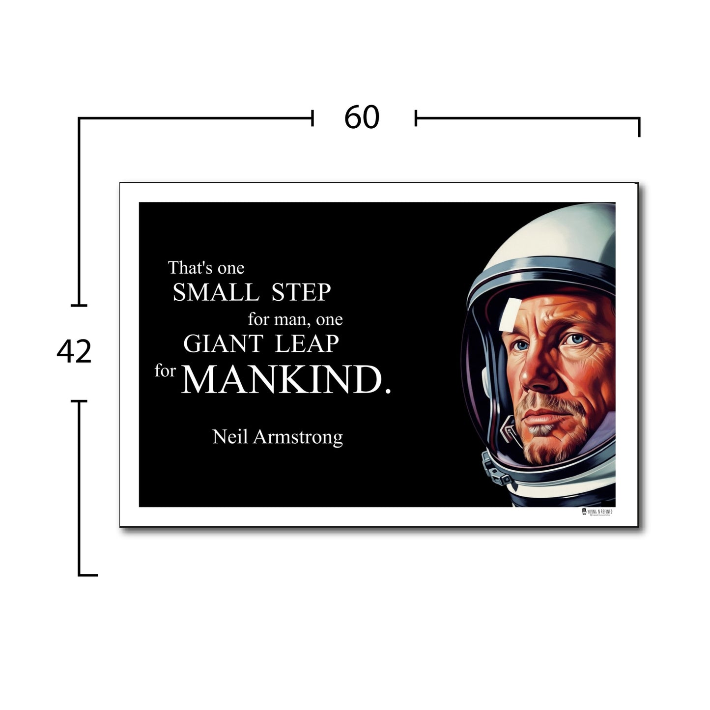 Neil Armstrong Inspirational Quote Wall Art
