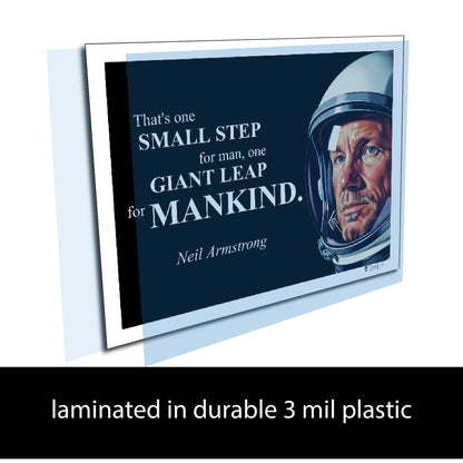 Neil Armstrong Inspirational Quote Wall Art