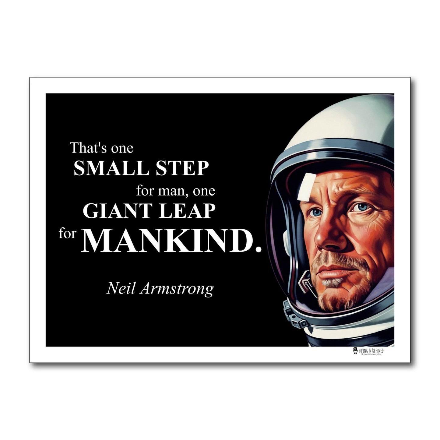 Neil Armstrong Inspirational Quote Wall Art