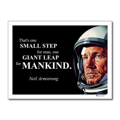 Neil Armstrong Inspirational Quote Wall Art