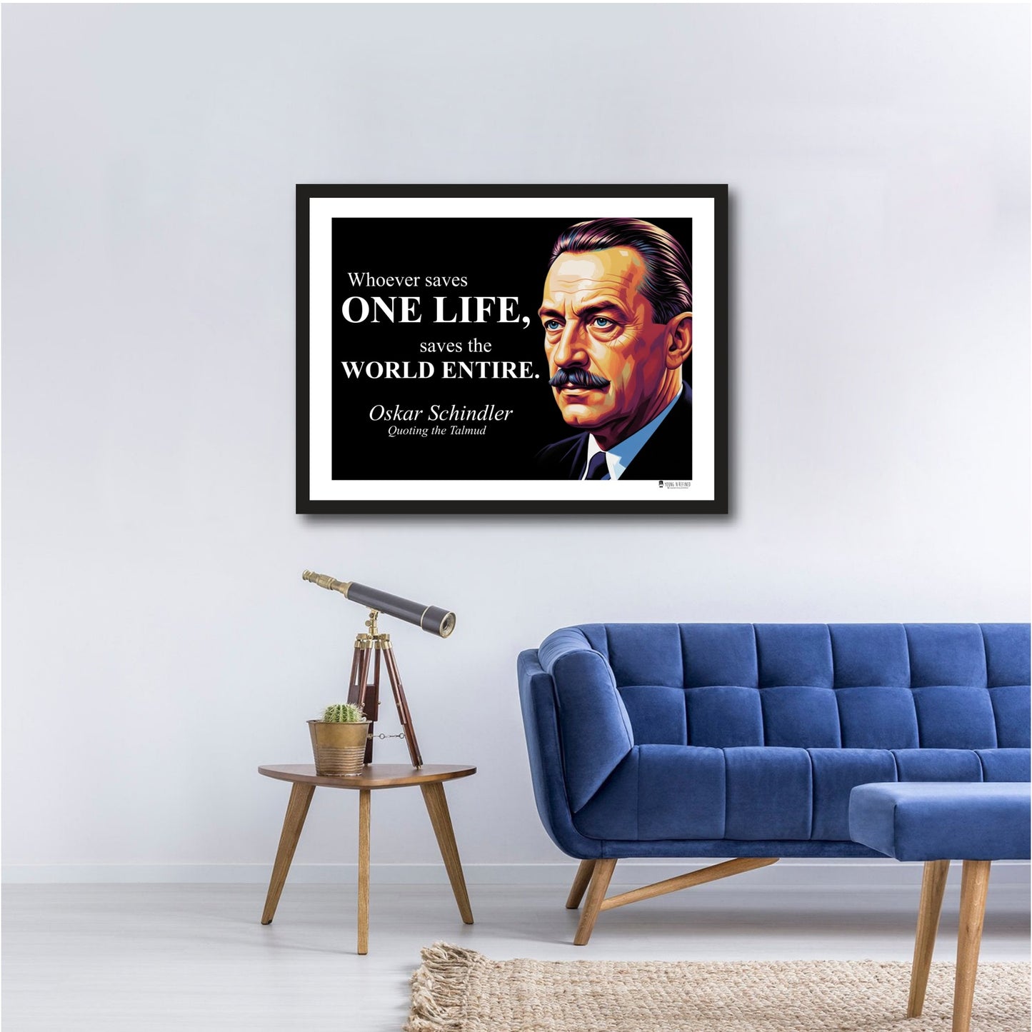 Oskar Schindler Inspirational Quote Poster - Young N Refined