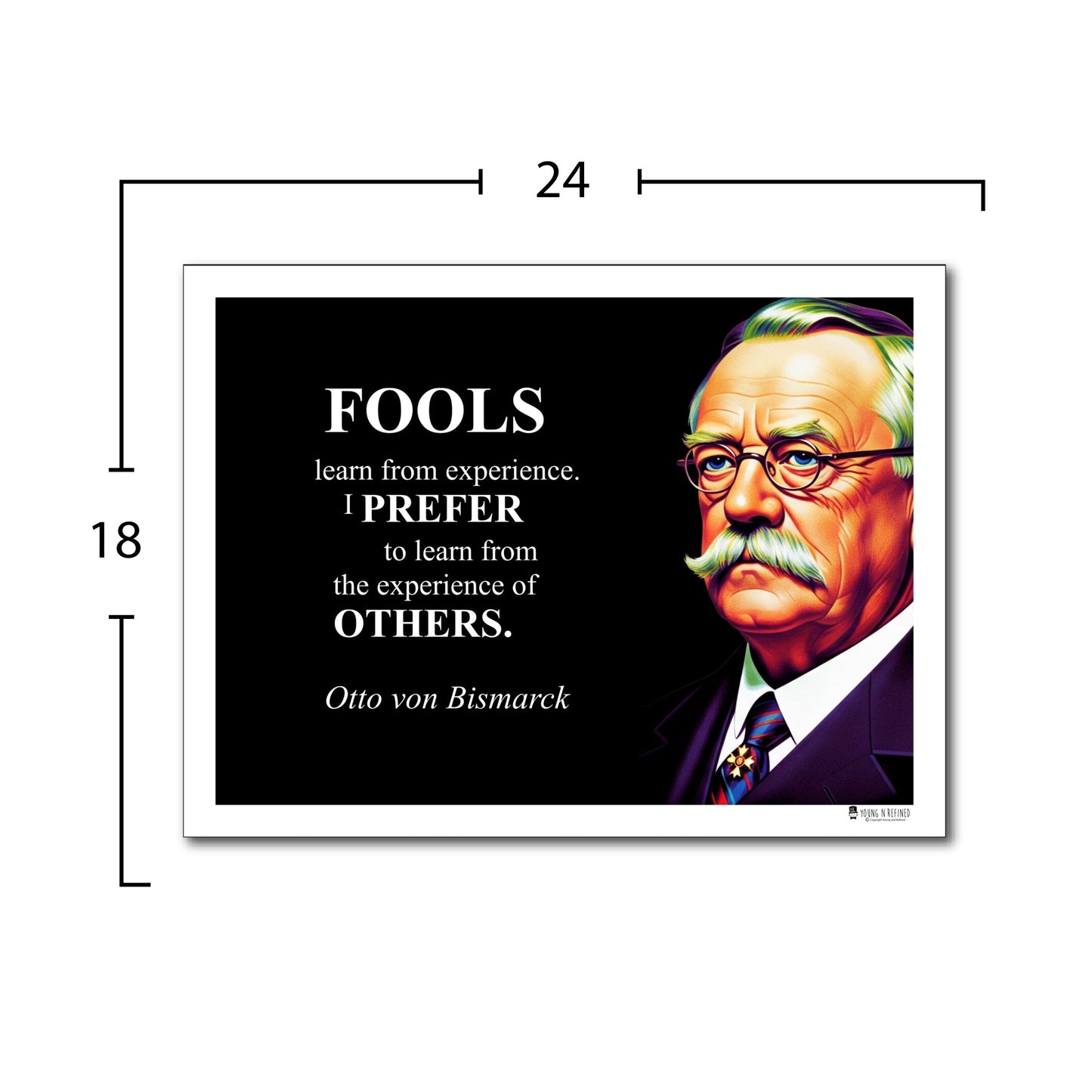 Otto von Bismarck Inspirational Quote Wall Art