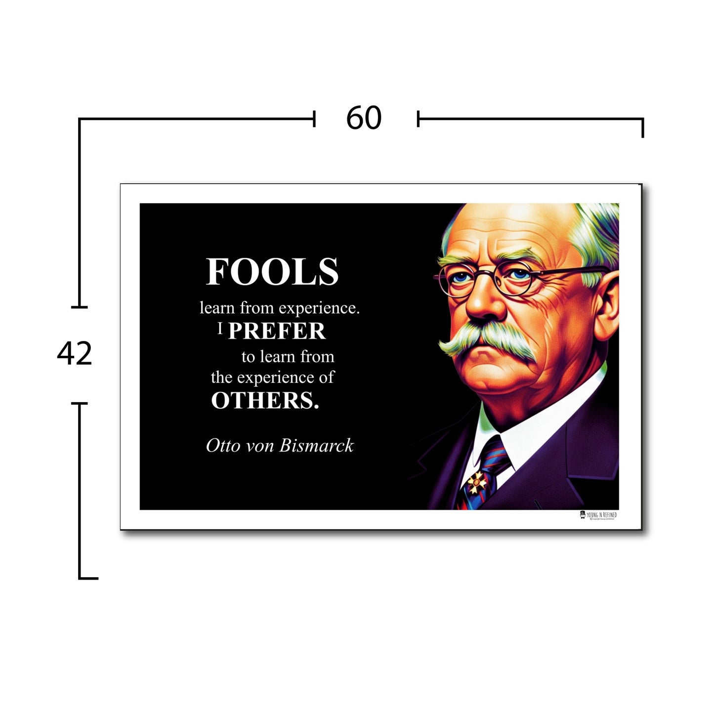 Otto von Bismarck Inspirational Quote Wall Art