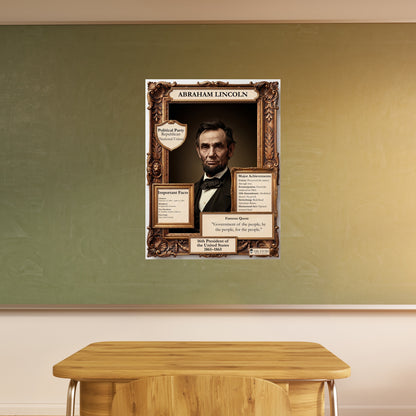 US President Abraham Lincoln Inspirational Quote Poster - Young N Refined