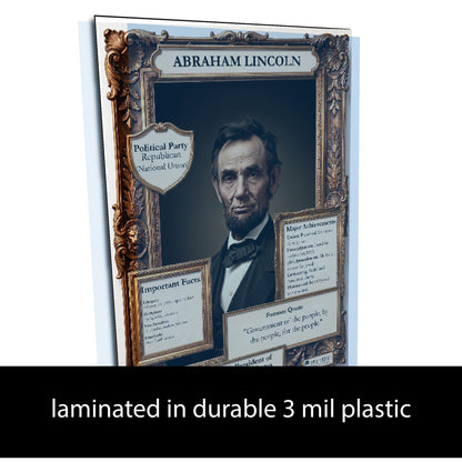 US President Abraham Lincoln Inspirational Quote Poster - Young N Refined