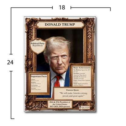 US President Donald Trump Inspirational Quote Poster - Young N Refined