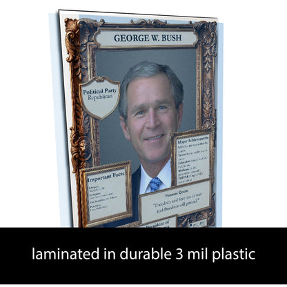 US President George W. Bush Inspirational Quote Poster - Young N Refined