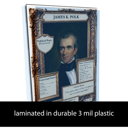 US President James K. Polk Inspirational Quote Poster - Young N Refined