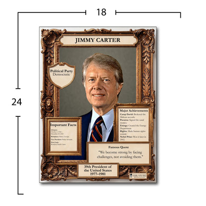 US President Jimmy Carter Inspirational Quote Poster - Young N Refined