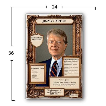 US President Jimmy Carter Inspirational Quote Poster - Young N Refined