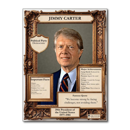 US President Jimmy Carter Inspirational Quote Poster - Young N Refined