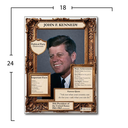 US President John F. Kennedy Inspirational Quote Poster - Young N Refined