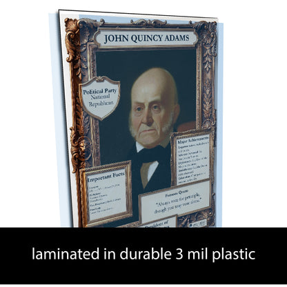 US President John Quincy Adams Inspirational Quote Poster - Young N Refined