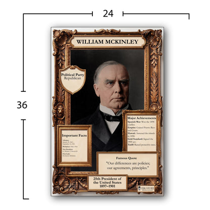 US President William McKinley Inspirational Quote Poster - Young N Refined