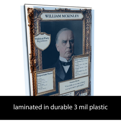 US President William McKinley Inspirational Quote Poster - Young N Refined