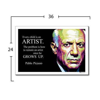 Pablo Picasso Inspirational Quote Wall Art
