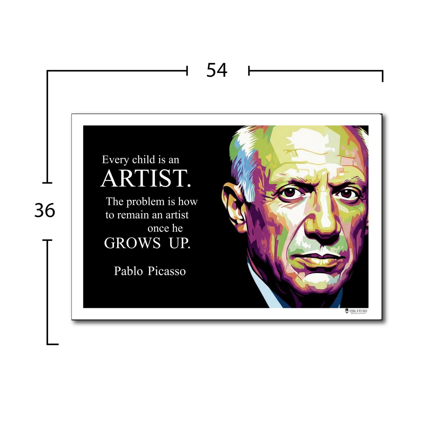 Pablo Picasso Inspirational Quote Wall Art