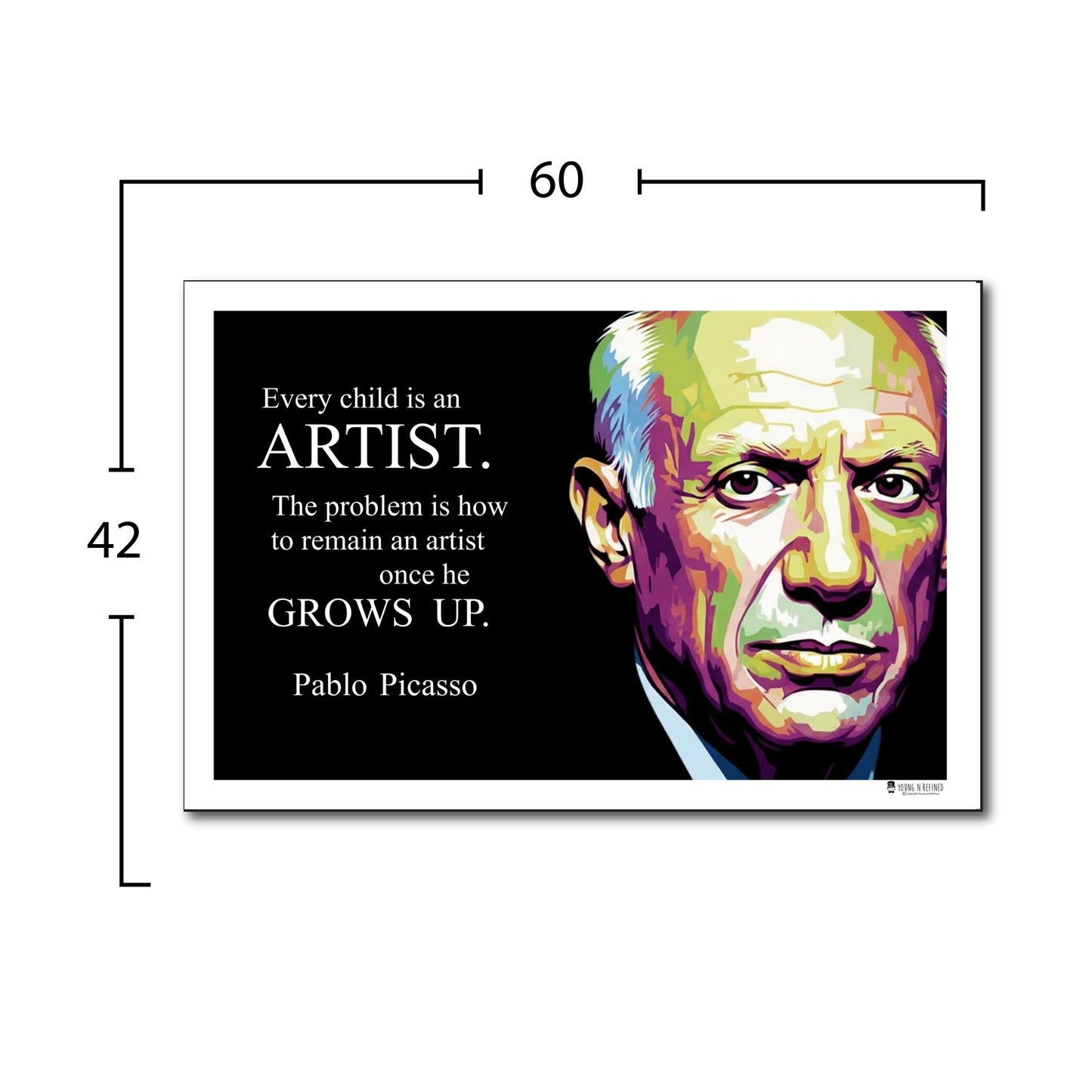 Pablo Picasso Inspirational Quote Wall Art