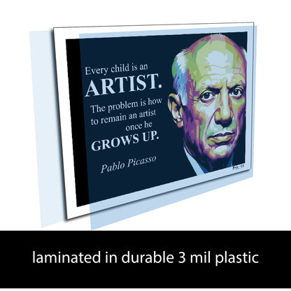 Pablo Picasso Inspirational Quote Wall Art
