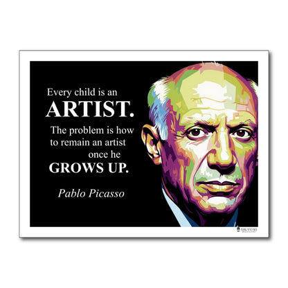 Pablo Picasso Inspirational Quote Wall Art