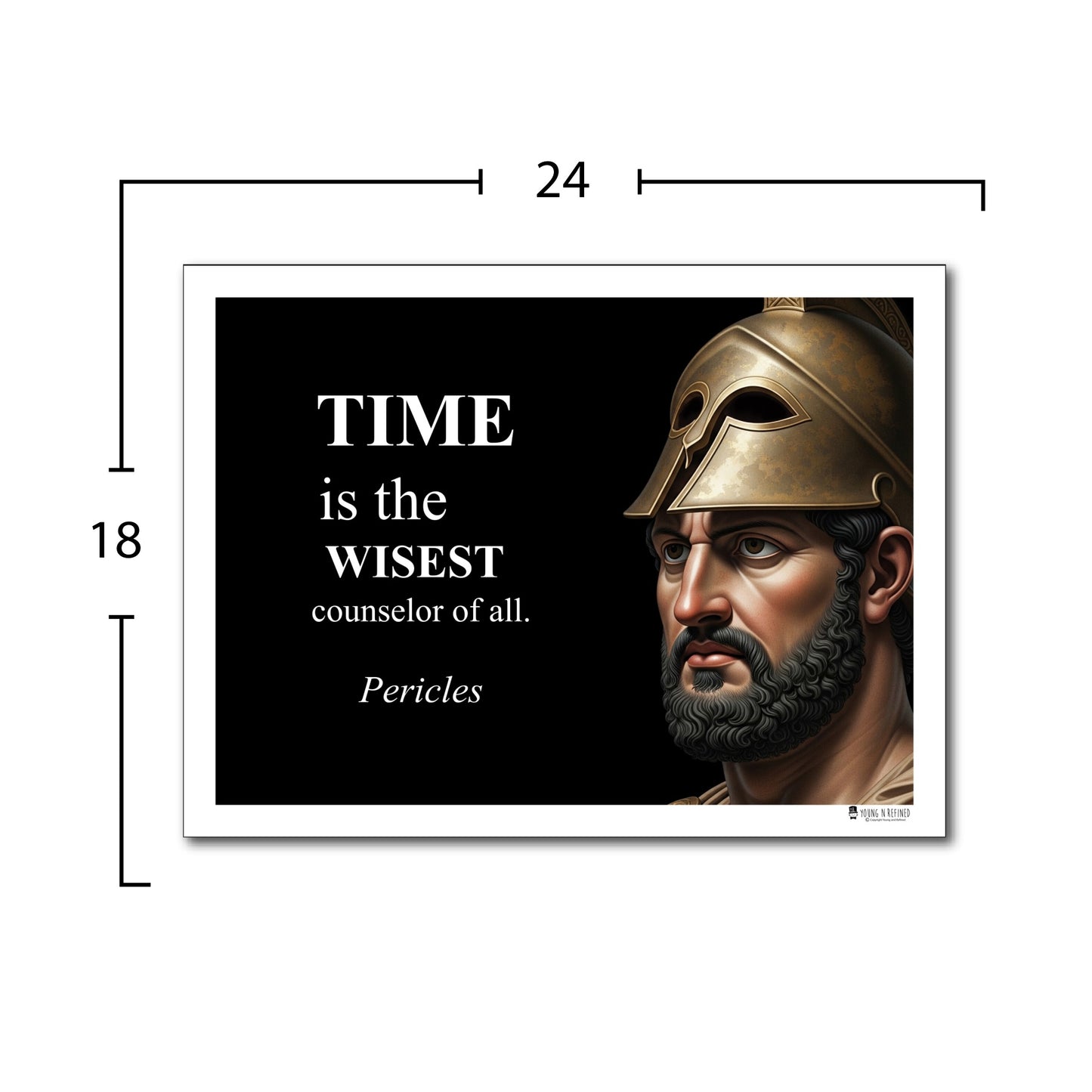 Pericles Inspirational Quote Poster - Young N Refined
