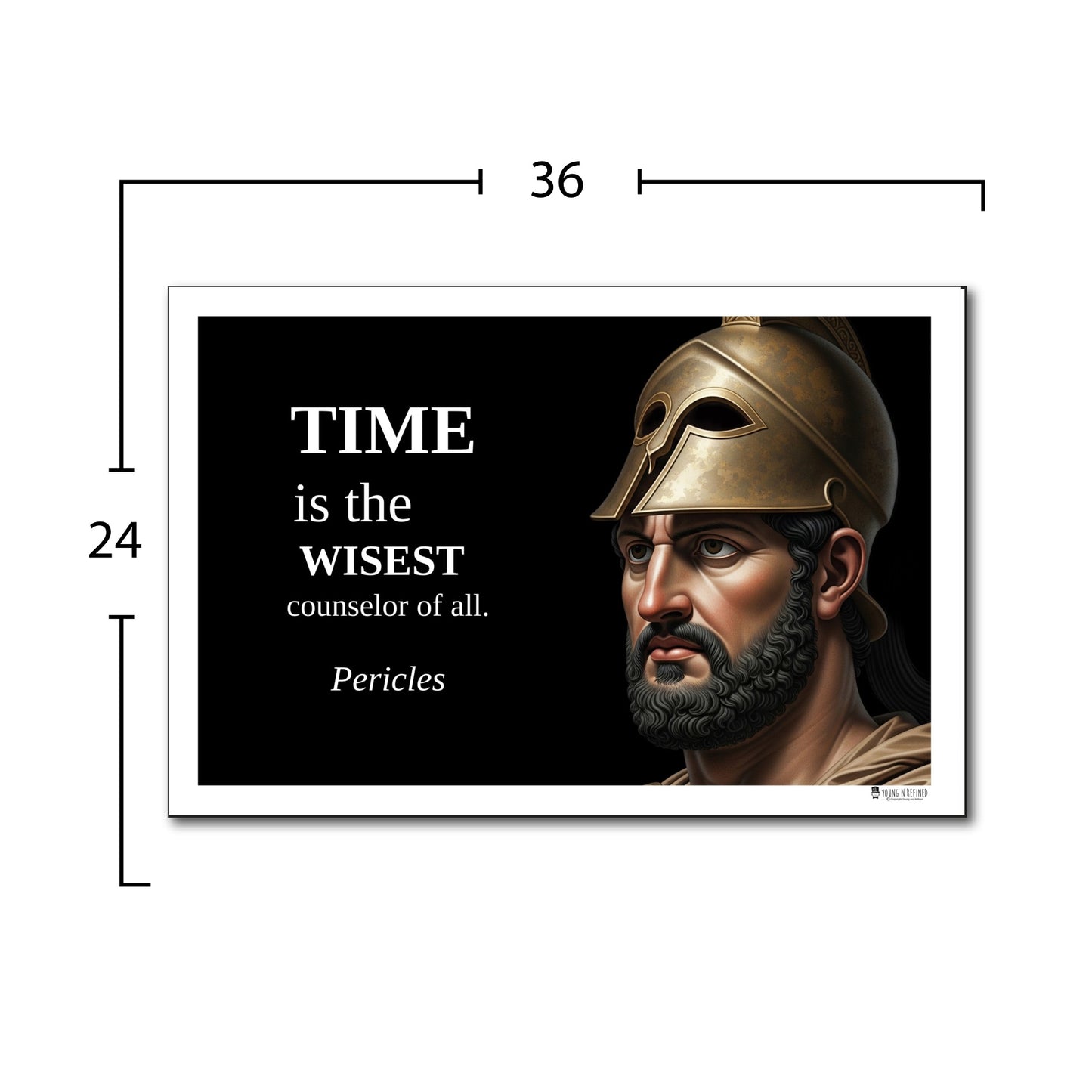 Pericles Inspirational Quote Poster - Young N Refined