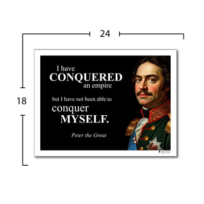 Peter the Great Inspirational Quote Wall Art