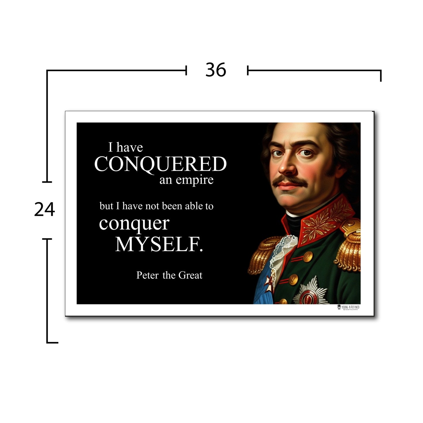Peter the Great Inspirational Quote Wall Art