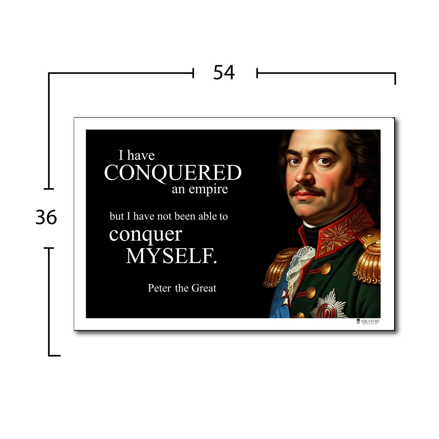 Peter the Great Inspirational Quote Wall Art