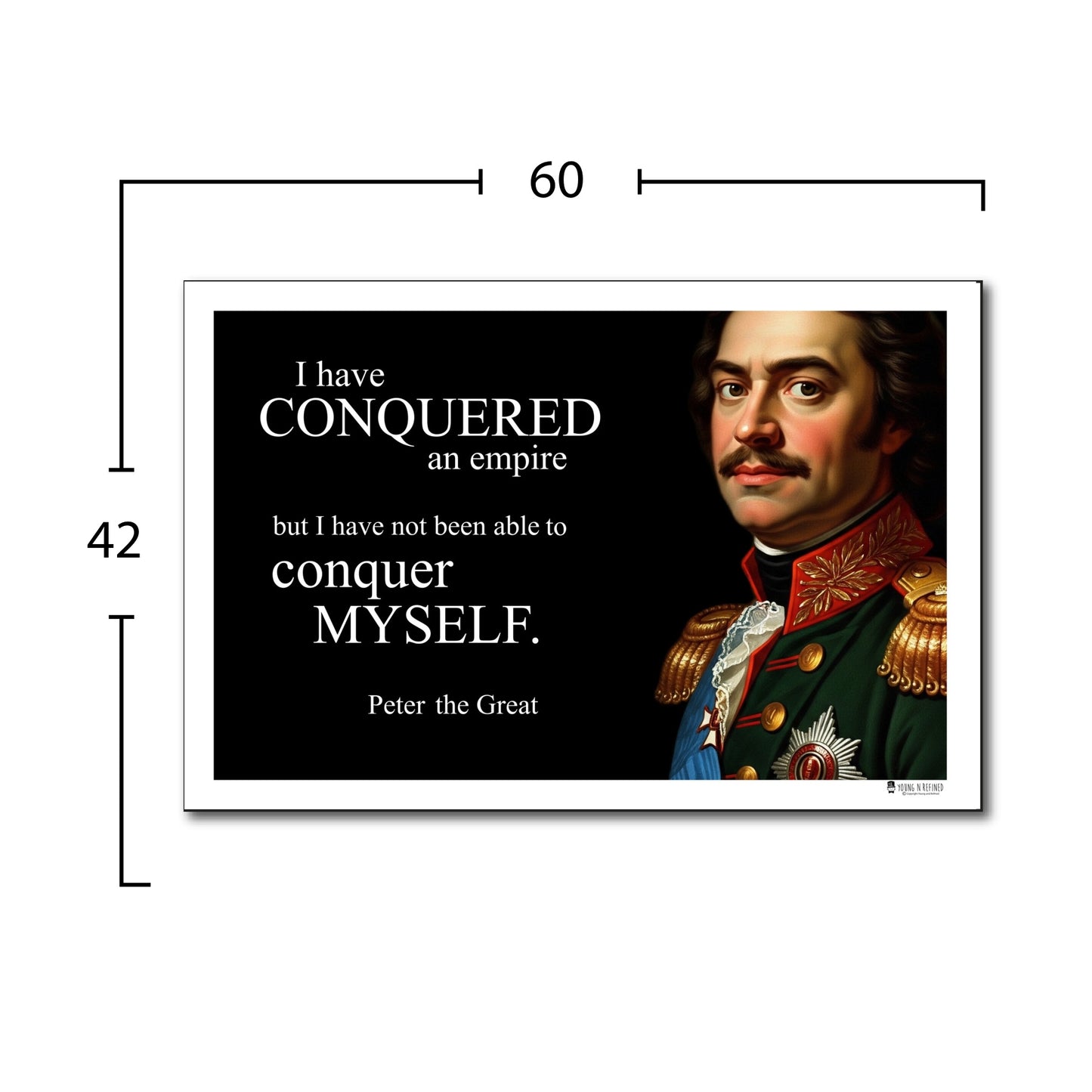 Peter the Great Inspirational Quote Wall Art