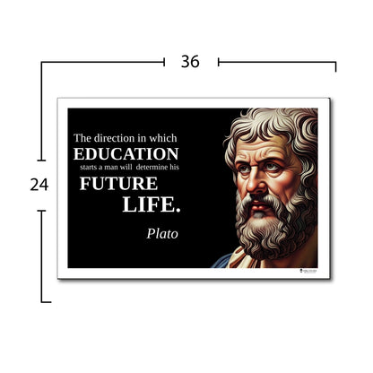 Plato Inspirational Quote Poster - Young N Refined