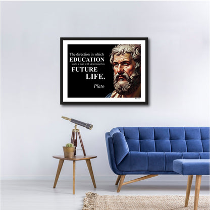 Plato Inspirational Quote Poster - Young N Refined