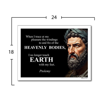Ptolemy Inspirational Quote Poster - Young N Refined