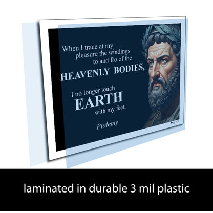 Ptolemy Inspirational Quote Poster - Young N Refined