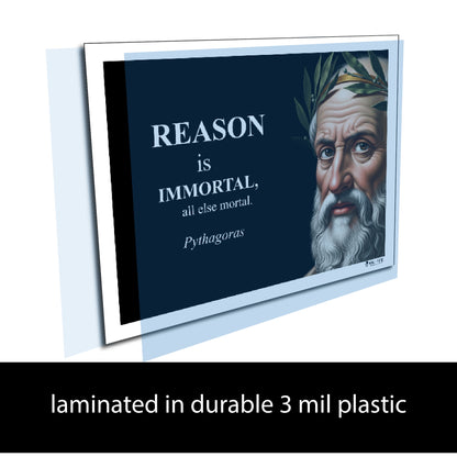 Pythagoras Inspirational Quote Poster - Young N Refined