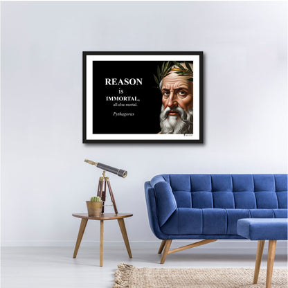 Pythagoras Inspirational Quote Poster - Young N Refined