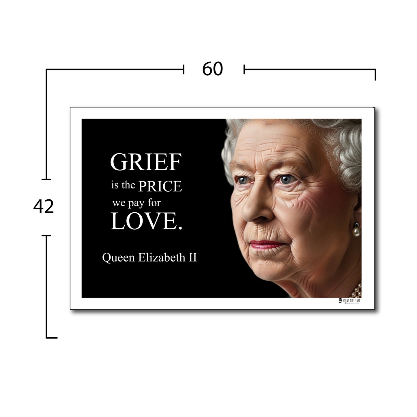 Queen Elizabeth II Inspirational Quote Wall Art