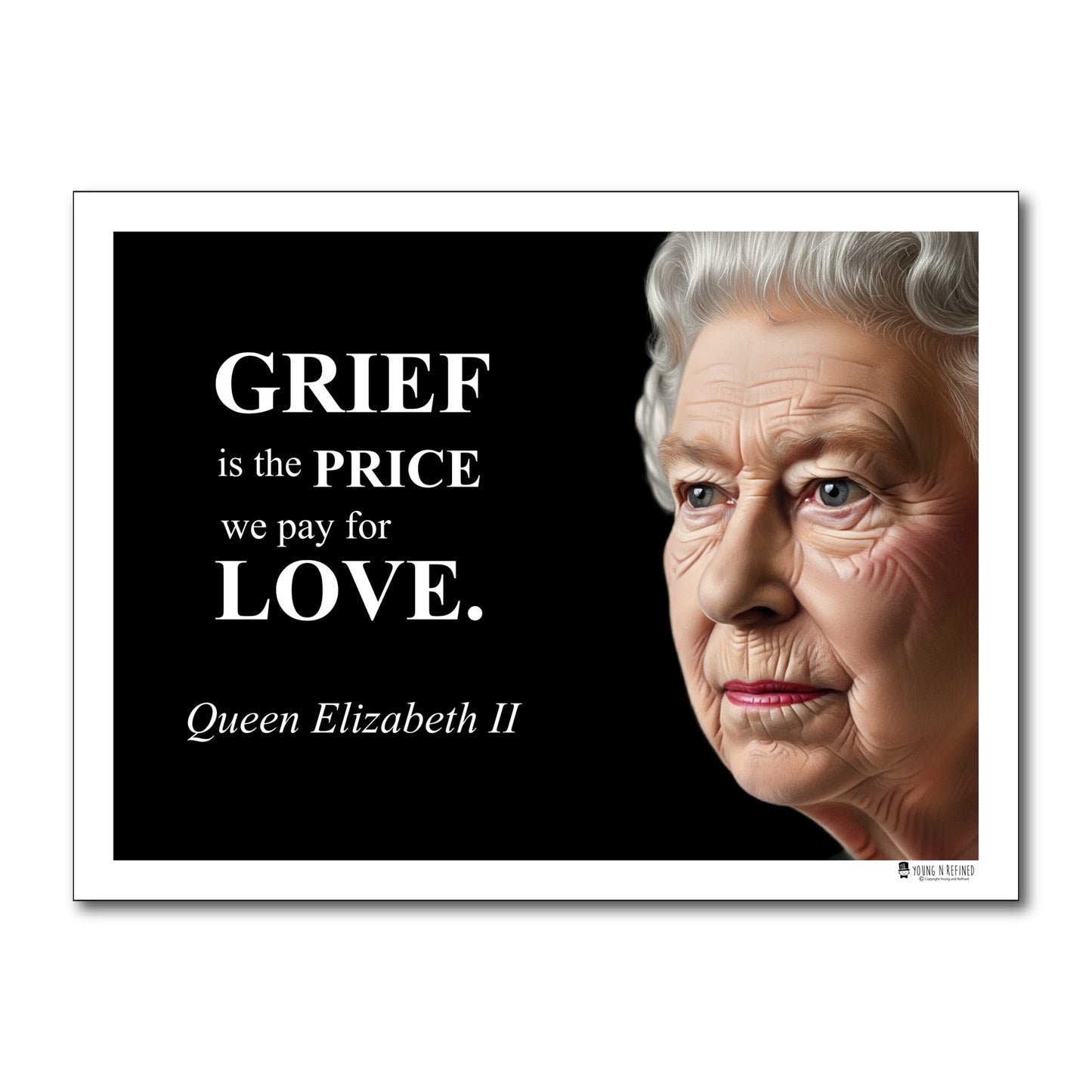 Queen Elizabeth II Inspirational Quote Wall Art