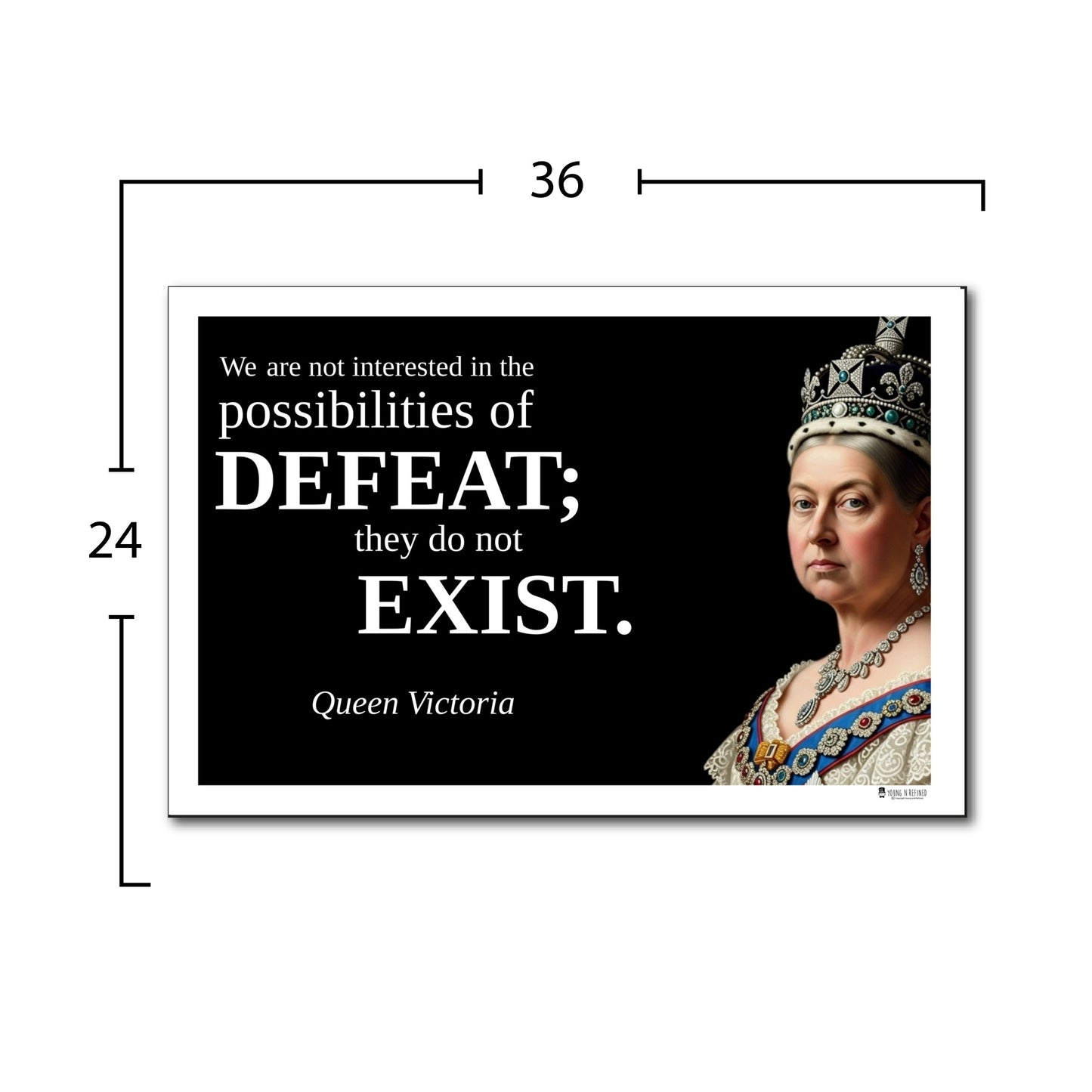 Queen Victoria Inspirational Quote Wall Art
