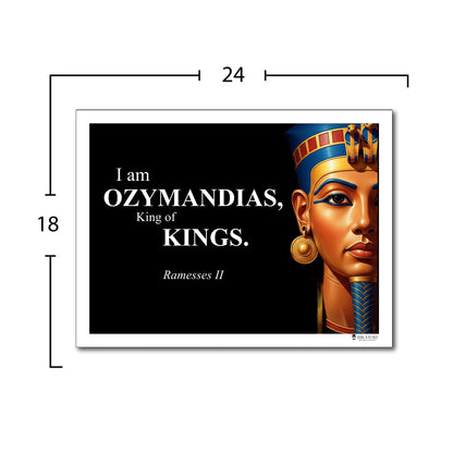 Ramesses II Inspirational Quote Poster - Young N Refined