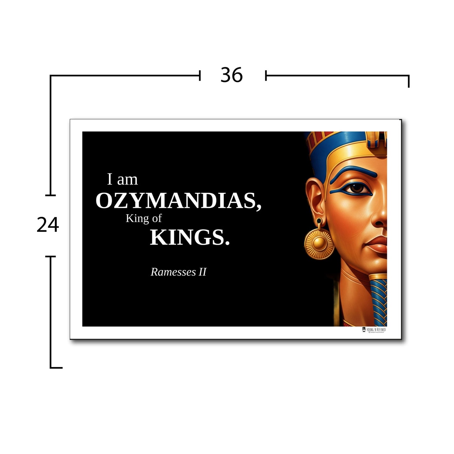 Ramesses II Inspirational Quote Poster - Young N Refined