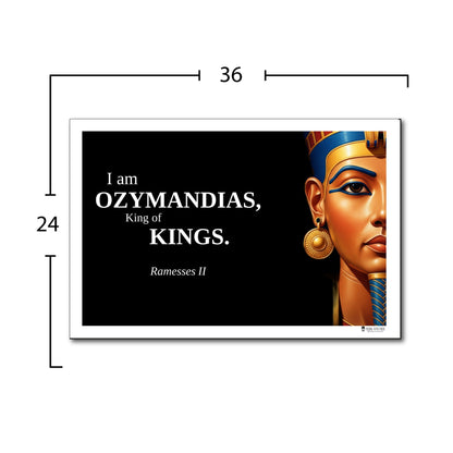 Ramesses II Inspirational Quote Poster - Young N Refined