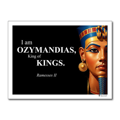 Ramesses II Inspirational Quote Poster - Young N Refined