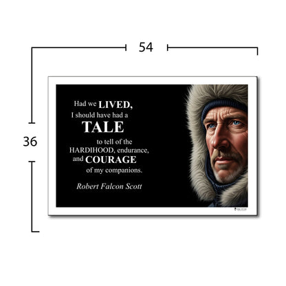 Robert Falcon Scott Inspirational Quote Wall Art