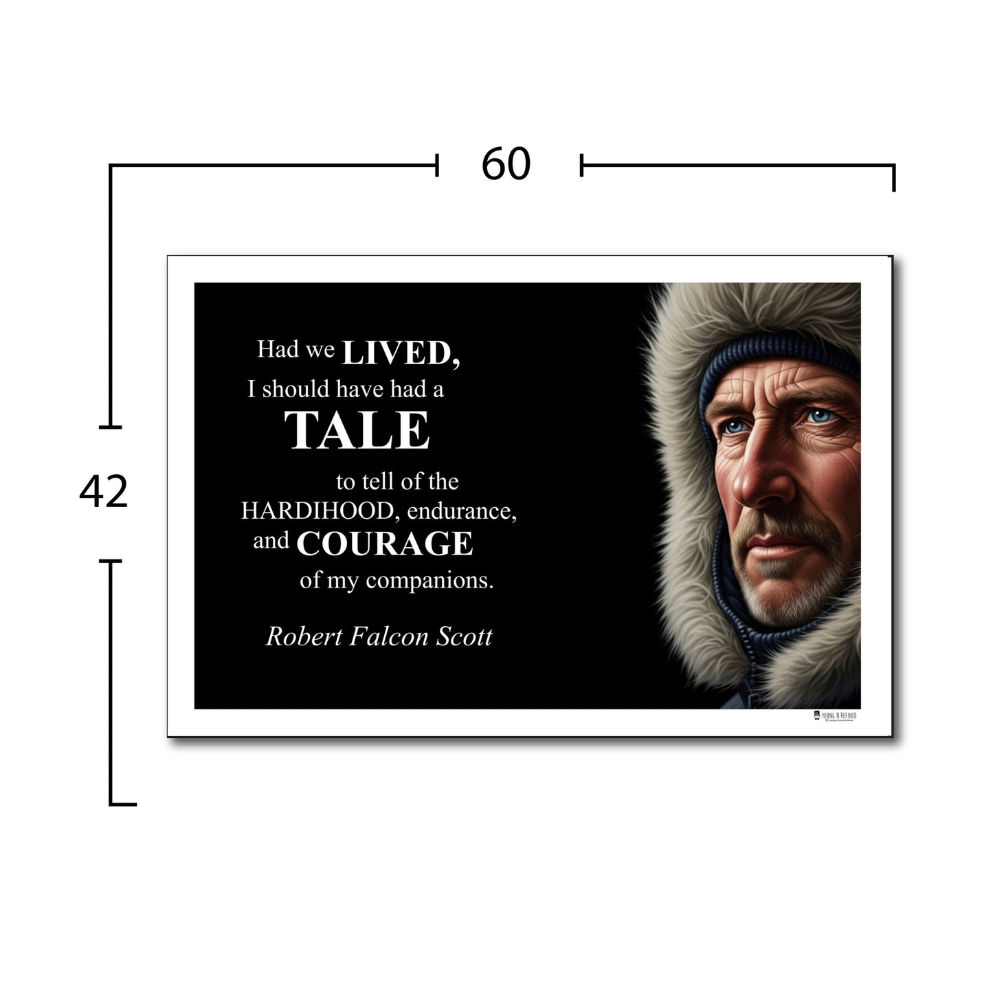 Robert Falcon Scott Inspirational Quote Wall Art