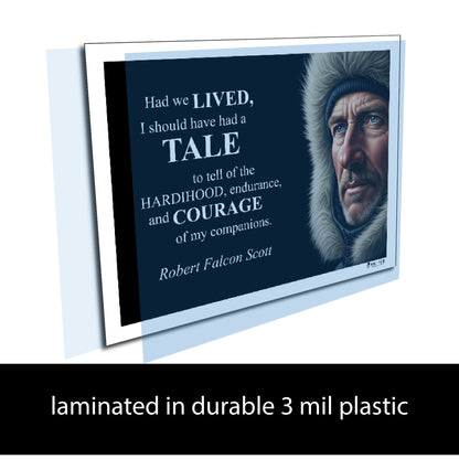 Robert Falcon Scott Inspirational Quote Wall Art