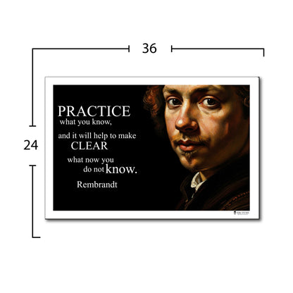 Rembrandt Inspirational Quote Wall Art